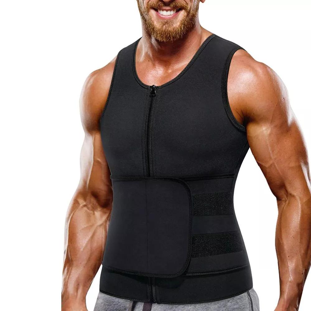 Mens sudor Sauna Vestis pro Waist Trainer